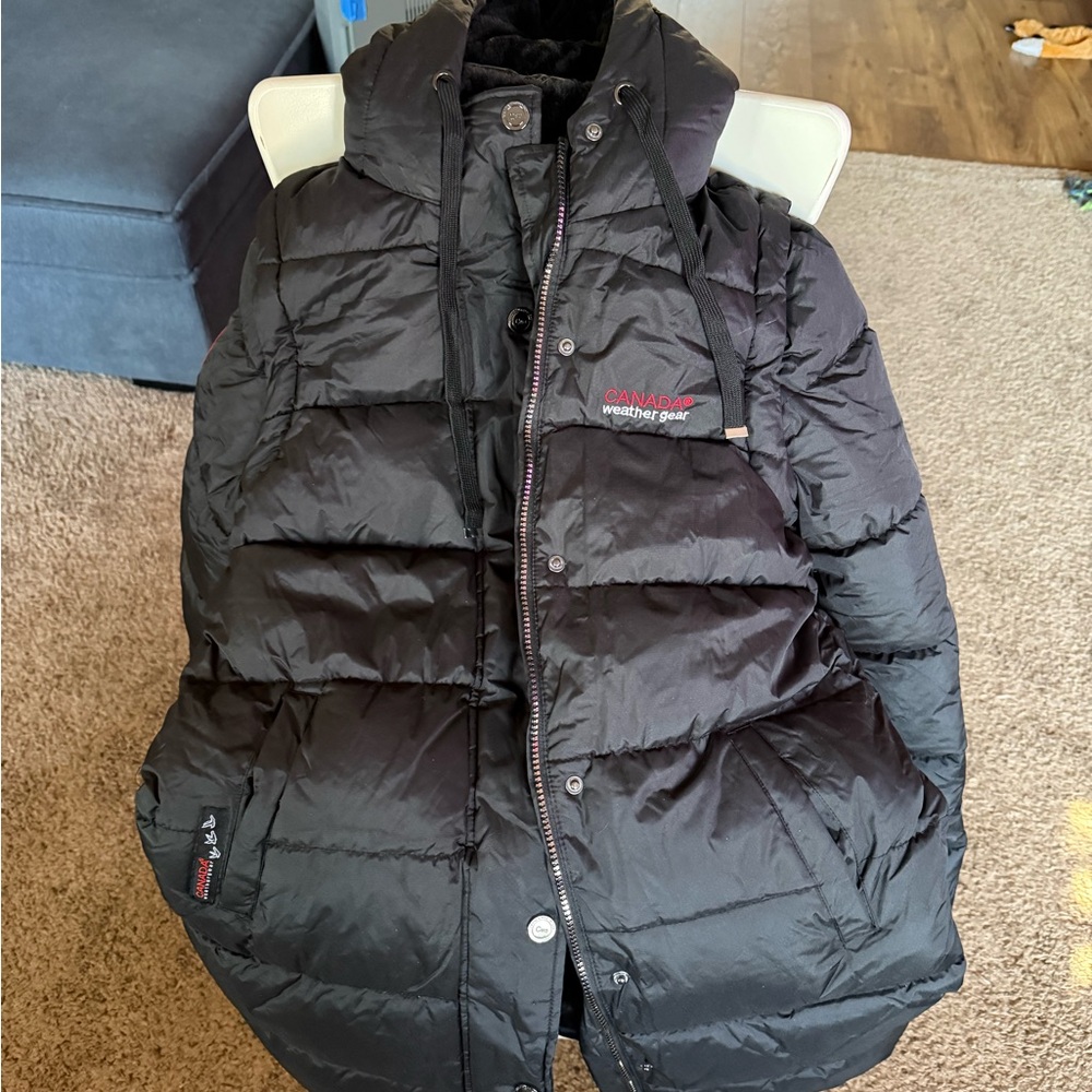Black Puffer Jacket by [Brand]